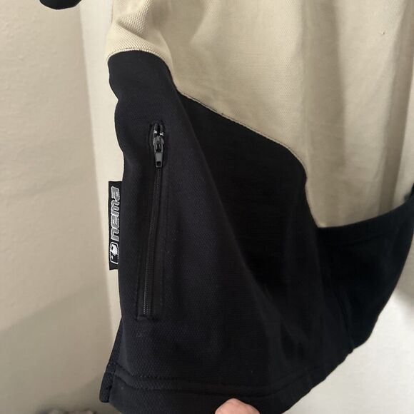 NEMA Womens Bicycle Jersey Tan/Black side Cycling Jersey Pockets Medium - Picture 7 of 10